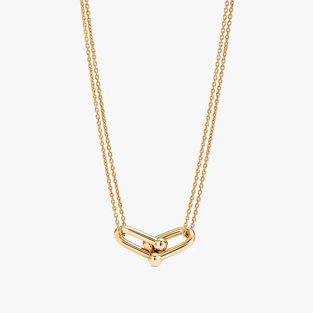 Double Pendant - 18k Gold